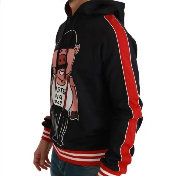DOLCE & Gabbana SICILIANO PIG HOODIE Ltd Ed Collectors Scandal Dressy Sweatshirt - Picture 3 of 13
